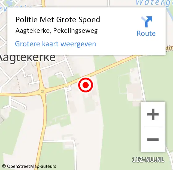 Locatie op kaart van de 112 melding: Politie Met Grote Spoed Naar Aagtekerke, Pekelingseweg op 26 juli 2024 16:20