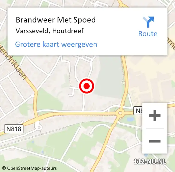 Locatie op kaart van de 112 melding: Brandweer Met Spoed Naar Varsseveld, Houtdreef op 27 juli 2024 01:24