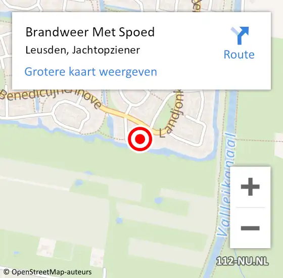 Locatie op kaart van de 112 melding: Brandweer Met Spoed Naar Leusden, Jachtopziener op 28 juli 2024 17:04