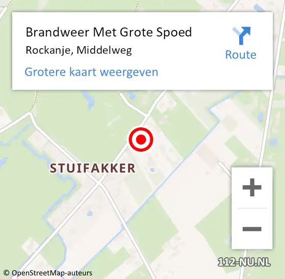 Locatie op kaart van de 112 melding: Brandweer Met Grote Spoed Naar Rockanje, Middelweg op 29 juli 2024 08:10