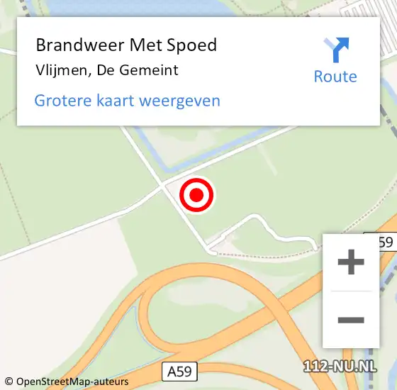 Locatie op kaart van de 112 melding: Brandweer Met Spoed Naar Vlijmen, De Gemeint op 30 juli 2024 11:49