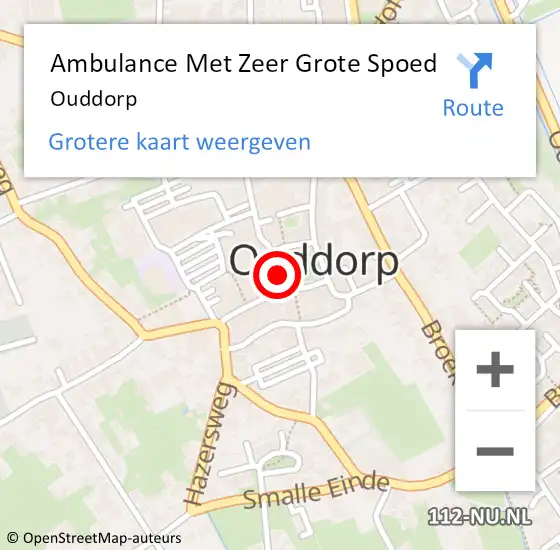Locatie op kaart van de 112 melding: Ambulance Met Zeer Grote Spoed Naar Ouddorp op 31 juli 2024 16:23