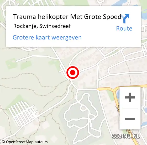 Locatie op kaart van de 112 melding: Trauma helikopter Met Grote Spoed Naar Rockanje, Swinsedreef op 31 juli 2024 16:27