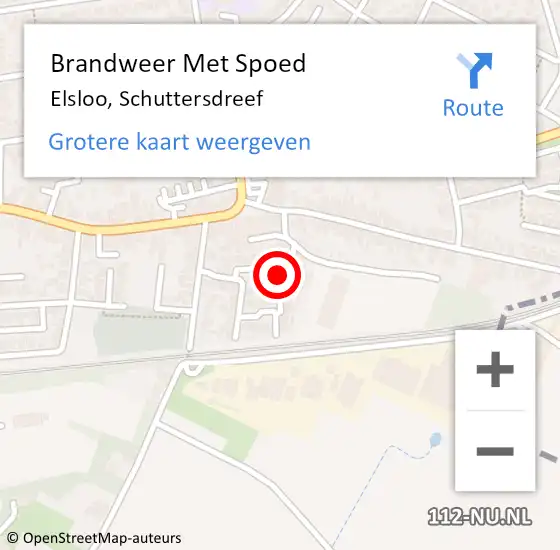 Locatie op kaart van de 112 melding: Brandweer Met Spoed Naar Elsloo, Schuttersdreef op 1 augustus 2024 14:54