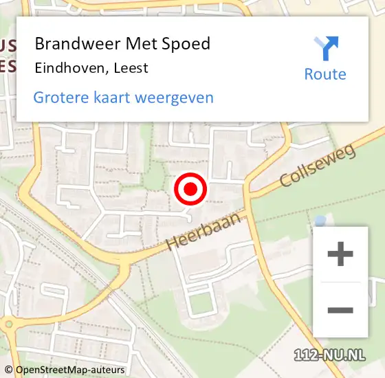 Locatie op kaart van de 112 melding: Brandweer Met Spoed Naar Eindhoven, Leest op 1 augustus 2024 21:01