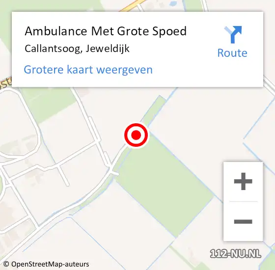 Locatie op kaart van de 112 melding: Ambulance Met Grote Spoed Naar Callantsoog, Jeweldijk op 2 augustus 2024 15:37