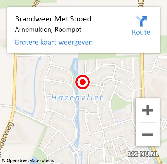 Locatie op kaart van de 112 melding: Brandweer Met Spoed Naar Arnemuiden, Roompot op 3 augustus 2024 11:26