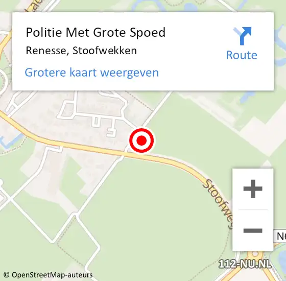 Locatie op kaart van de 112 melding: Politie Met Grote Spoed Naar Renesse, Stoofwekken op 4 augustus 2024 17:11