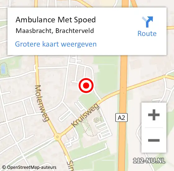 Locatie op kaart van de 112 melding: Ambulance Met Spoed Naar Maasbracht, Brachterveld op 5 augustus 2024 03:04