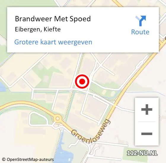 Locatie op kaart van de 112 melding: Brandweer Met Spoed Naar Eibergen, Kiefte op 5 augustus 2024 07:12