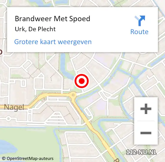 Locatie op kaart van de 112 melding: Brandweer Met Spoed Naar Urk, De Plecht op 5 augustus 2024 12:03