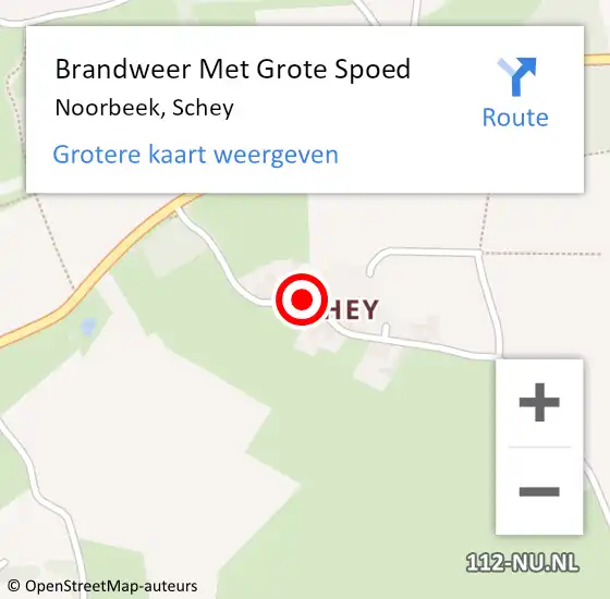 Locatie op kaart van de 112 melding: Brandweer Met Grote Spoed Naar Noorbeek, Schey op 5 augustus 2024 14:20