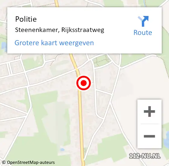 Locatie op kaart van de 112 melding: Politie Voorst, Rijksstraatweg op 10 augustus 2024 15:34