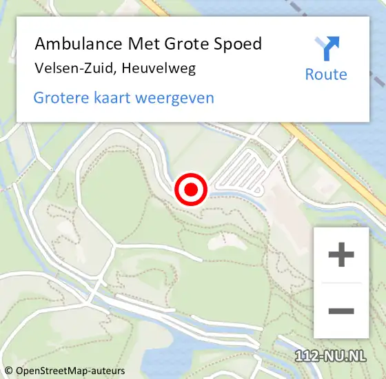 Locatie op kaart van de 112 melding: Ambulance Met Grote Spoed Naar Velsen-Zuid, Heuvelweg op 10 augustus 2024 21:41