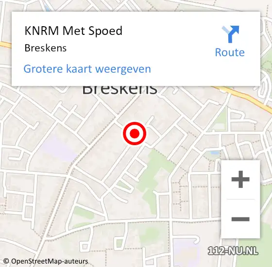 Locatie op kaart van de 112 melding: KNRM Met Spoed Naar Breskens op 14 augustus 2024 17:59