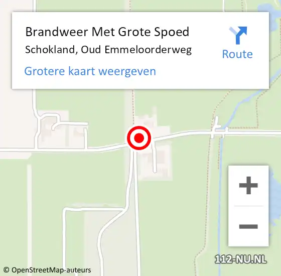 Locatie op kaart van de 112 melding: Brandweer Met Grote Spoed Naar Schokland, Oud Emmeloorderweg op 16 augustus 2024 07:01