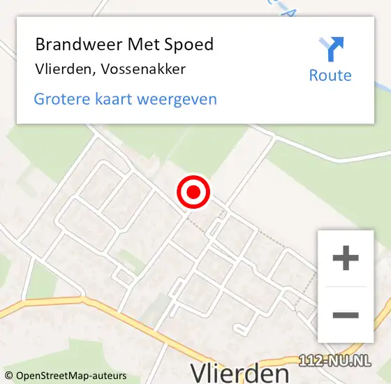 Locatie op kaart van de 112 melding: Brandweer Met Spoed Naar Vlierden, Vossenakker op 17 augustus 2024 03:21