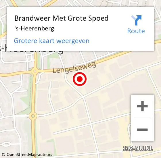 Locatie op kaart van de 112 melding: Brandweer Met Grote Spoed Naar 's-Heerenberg op 17 augustus 2024 18:39