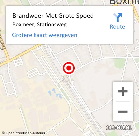 Locatie op kaart van de 112 melding: Brandweer Met Grote Spoed Naar Boxmeer, Stationsweg op 21 augustus 2024 20:32