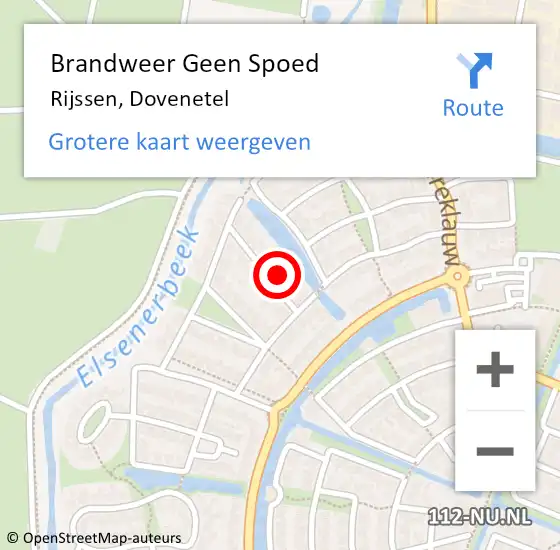 Locatie op kaart van de 112 melding: Brandweer Geen Spoed Naar Rijssen, Dovenetel op 29 augustus 2024 19:04