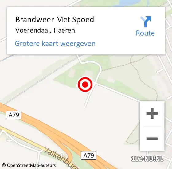 Locatie op kaart van de 112 melding: Brandweer Met Spoed Naar Voerendaal, Haeren op 30 augustus 2024 10:28