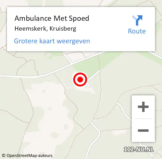 Locatie op kaart van de 112 melding: Ambulance Met Spoed Naar Heemskerk, Kruisberg op 30 augustus 2024 12:52