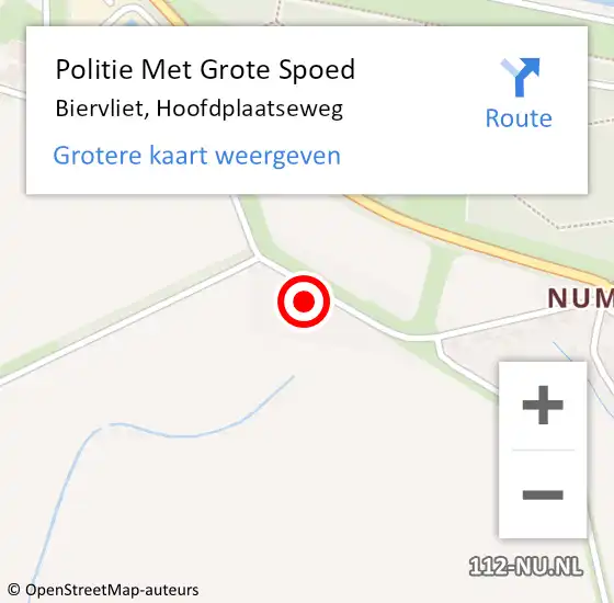 Locatie op kaart van de 112 melding: Politie Met Grote Spoed Naar Biervliet, Hoofdplaatseweg op 30 augustus 2024 14:07