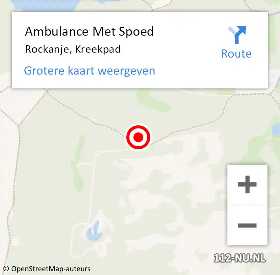 Locatie op kaart van de 112 melding: Ambulance Met Spoed Naar Rockanje, Kreekpad op 31 augustus 2024 05:56