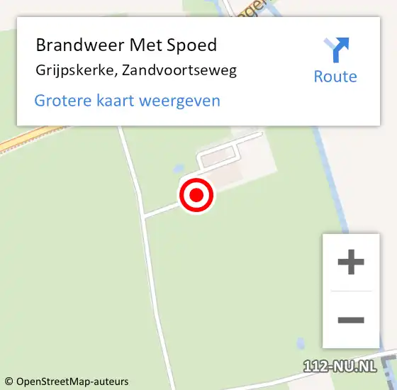 Locatie op kaart van de 112 melding: Brandweer Met Spoed Naar Grijpskerke, Zandvoortseweg op 31 augustus 2024 19:39