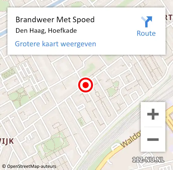 Locatie op kaart van de 112 melding: Brandweer Met Spoed Naar Ter Heijde, Hoefkade op 1 september 2024 16:59