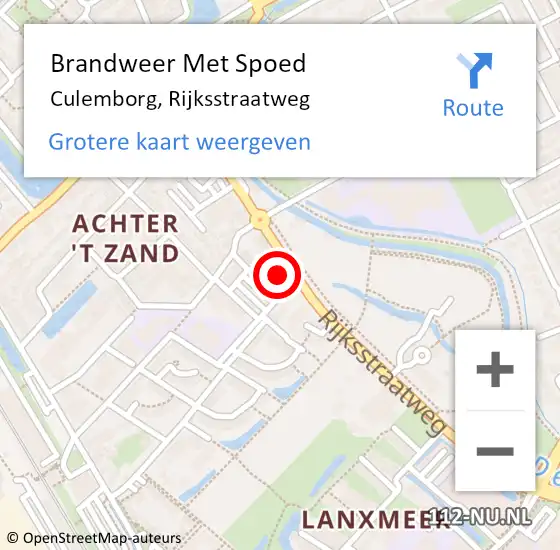 Locatie op kaart van de 112 melding: Brandweer Met Spoed Naar Culemborg, Rijksstraatweg op 2 september 2024 13:52