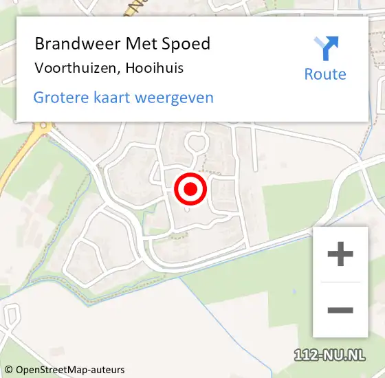 Locatie op kaart van de 112 melding: Brandweer Met Spoed Naar Voorthuizen, Hooihuis op 2 september 2024 15:18