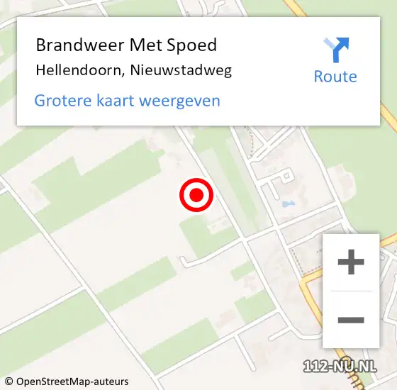 Locatie op kaart van de 112 melding: Brandweer Met Spoed Naar Hellendoorn, Nieuwstadweg op 2 september 2024 20:58