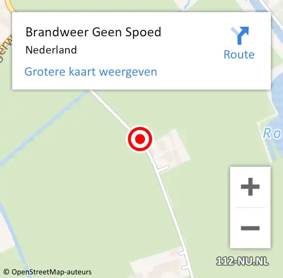 Locatie op kaart van de 112 melding: Brandweer Geen Spoed Naar Nederland op 3 september 2024 00:29