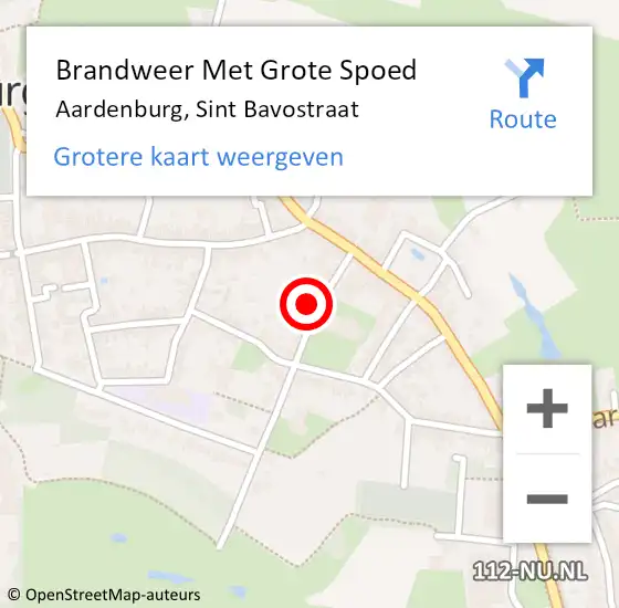 Locatie op kaart van de 112 melding: Brandweer Met Grote Spoed Naar Aardenburg, Sint Bavostraat op 5 september 2024 07:51