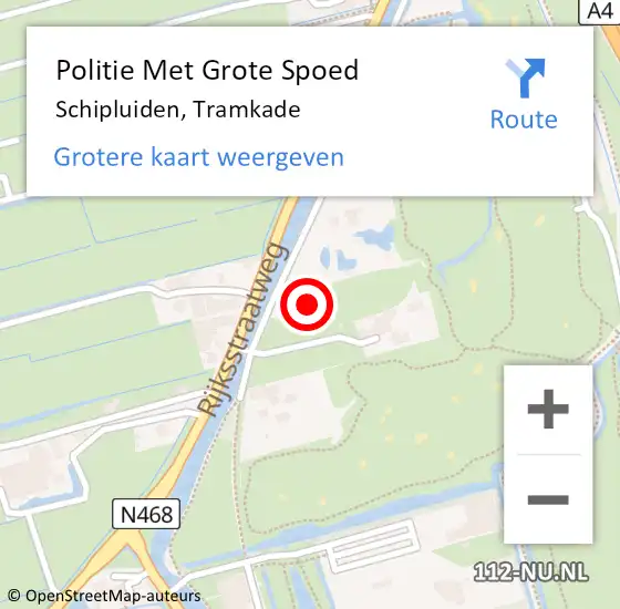 Locatie op kaart van de 112 melding: Politie Met Grote Spoed Naar Schipluiden, Tramkade op 6 september 2024 06:52