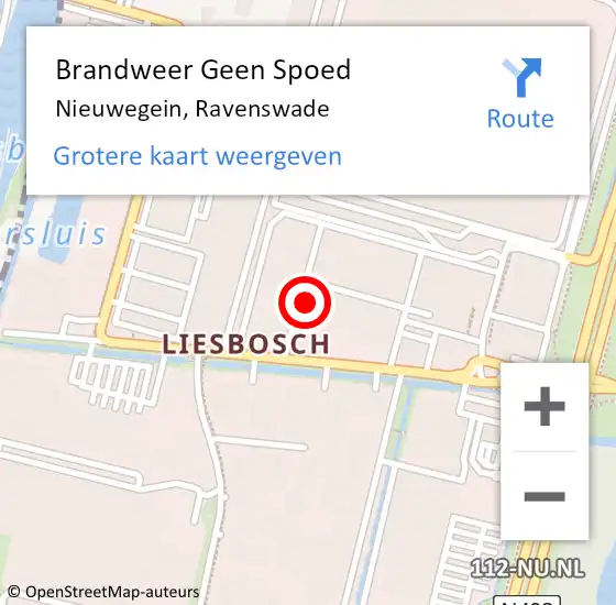 Locatie op kaart van de 112 melding: Brandweer Geen Spoed Naar Nieuwegein, Ravenswade op 6 september 2024 10:25