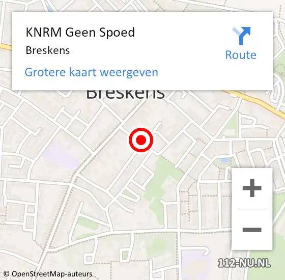 Locatie op kaart van de 112 melding: KNRM Geen Spoed Naar Breskens op 6 september 2024 11:01