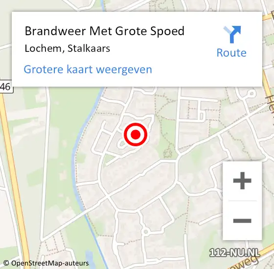 Locatie op kaart van de 112 melding: Brandweer Met Grote Spoed Naar Lochem, Stalkaars op 7 september 2024 07:29