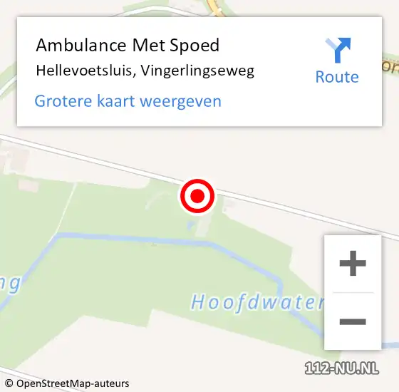 Locatie op kaart van de 112 melding: Ambulance Met Spoed Naar Hellevoetsluis, Vingerlingseweg op 7 september 2024 15:20