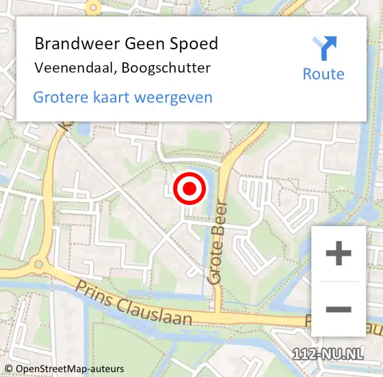 Locatie op kaart van de 112 melding: Brandweer Geen Spoed Naar Veenendaal, Boogschutter op 7 september 2024 15:24