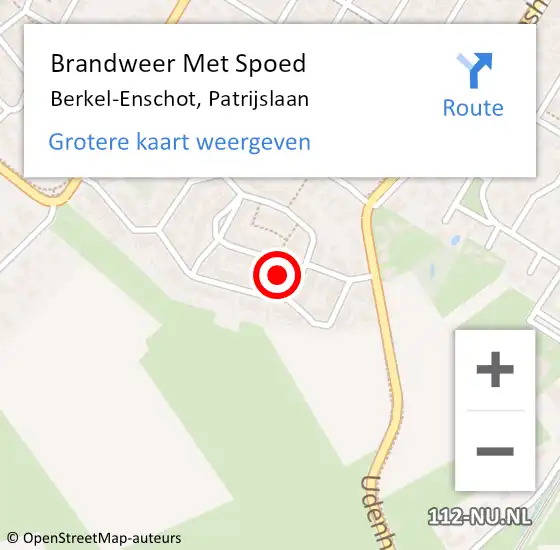 Locatie op kaart van de 112 melding: Brandweer Met Spoed Naar Berkel-Enschot, Patrijslaan op 7 september 2024 22:08