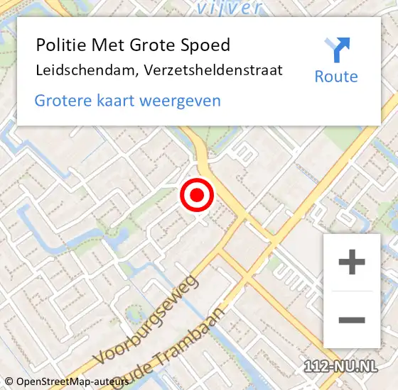 Locatie op kaart van de 112 melding: Politie Met Grote Spoed Naar Leidschendam, Verzetsheldenstraat op 7 september 2024 22:57