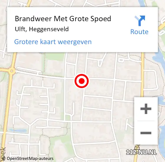 Locatie op kaart van de 112 melding: Brandweer Met Grote Spoed Naar Ulft, Heggenseveld op 10 september 2024 13:29