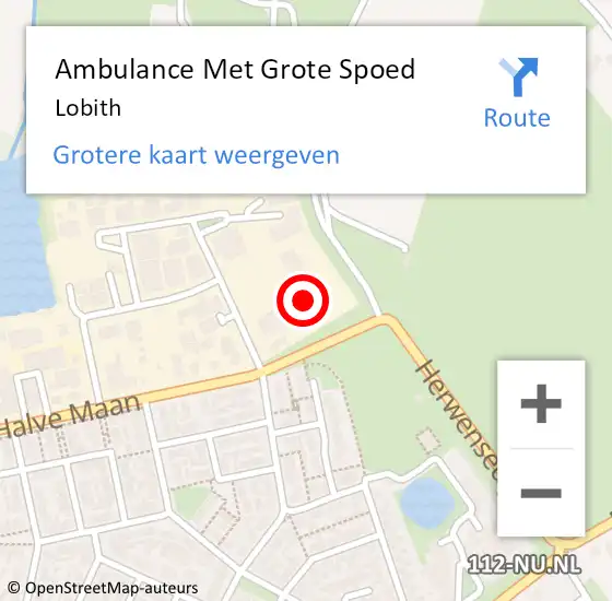 Locatie op kaart van de 112 melding: Ambulance Met Grote Spoed Naar Lobith op 10 september 2024 21:30