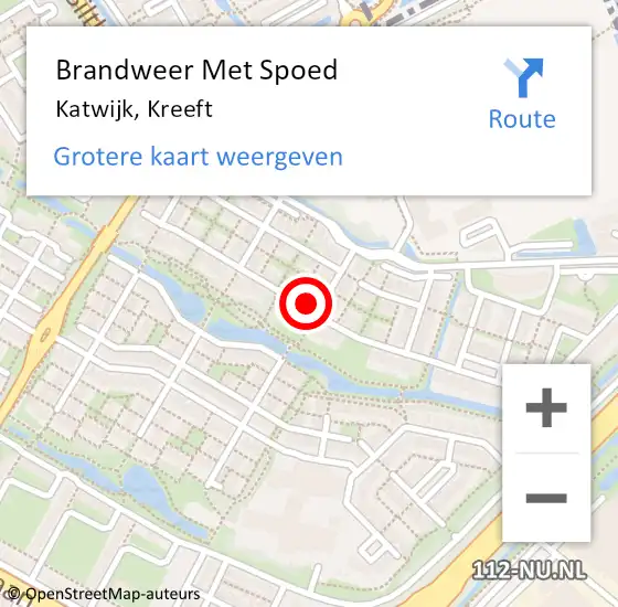 Locatie op kaart van de 112 melding: Brandweer Met Spoed Naar Katwijk, Kreeft op 10 september 2024 21:32