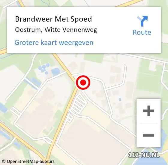 Locatie op kaart van de 112 melding: Brandweer Met Spoed Naar Venray, Witte Vennenweg op 15 september 2024 01:38