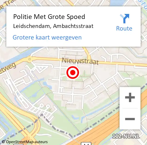 Locatie op kaart van de 112 melding: Politie Met Grote Spoed Naar Leidschendam, Ambachtsstraat op 15 september 2024 07:41