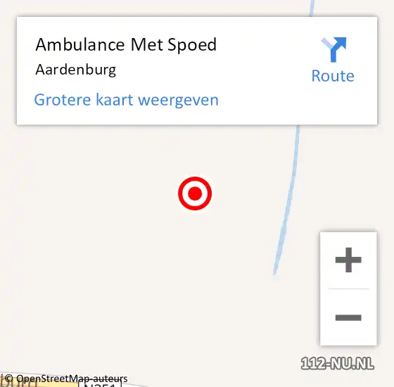 Locatie op kaart van de 112 melding: Ambulance Met Spoed Naar Aardenburg op 16 september 2024 09:55