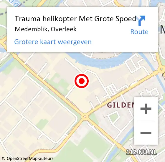 Locatie op kaart van de 112 melding: Trauma helikopter Met Grote Spoed Naar Medemblik, Overleek op 16 september 2024 23:07